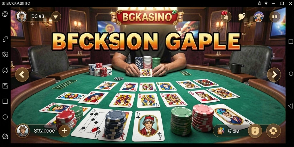 Tampilan menarik dari gameplay Gaple di BCKASINO.