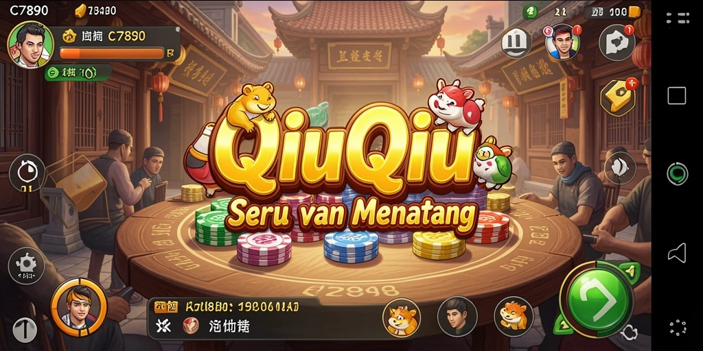 Tampilan menarik dari gameplay QiuQiu C7890 yang seru.