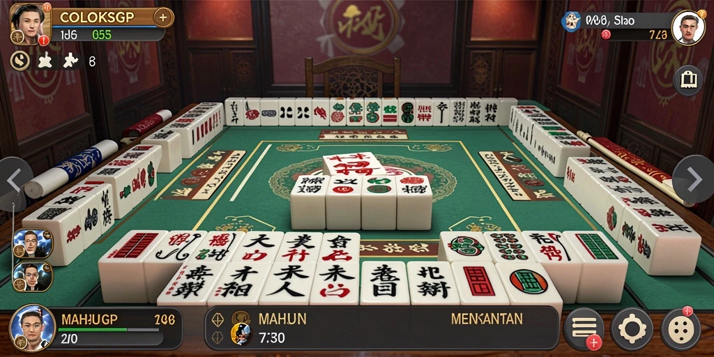 Tampilan gameplay Mahjong di COLOKSGP yang mengasyikkan dan penuh warna.
