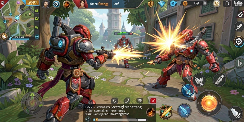 Tampilan gameplay G668 yang menegangkan dan strategis.