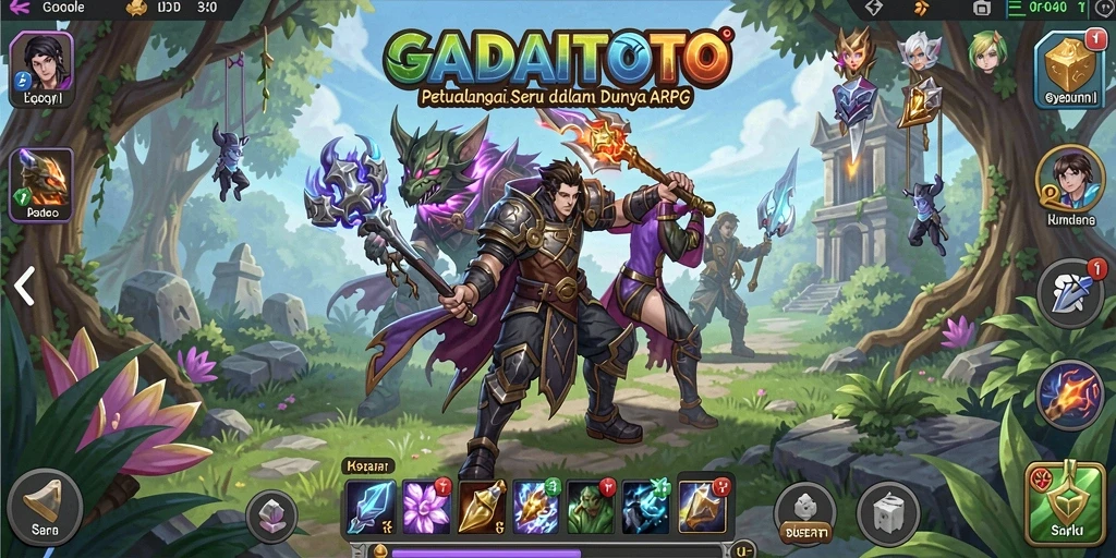 Gameplay GADAITOTO yang penuh aksi dan petualangan.