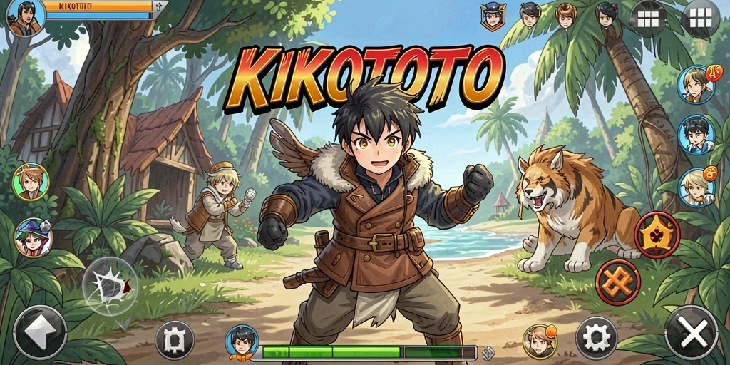 Tampilan gameplay KIKOTOTO yang memukau dan penuh aksi.