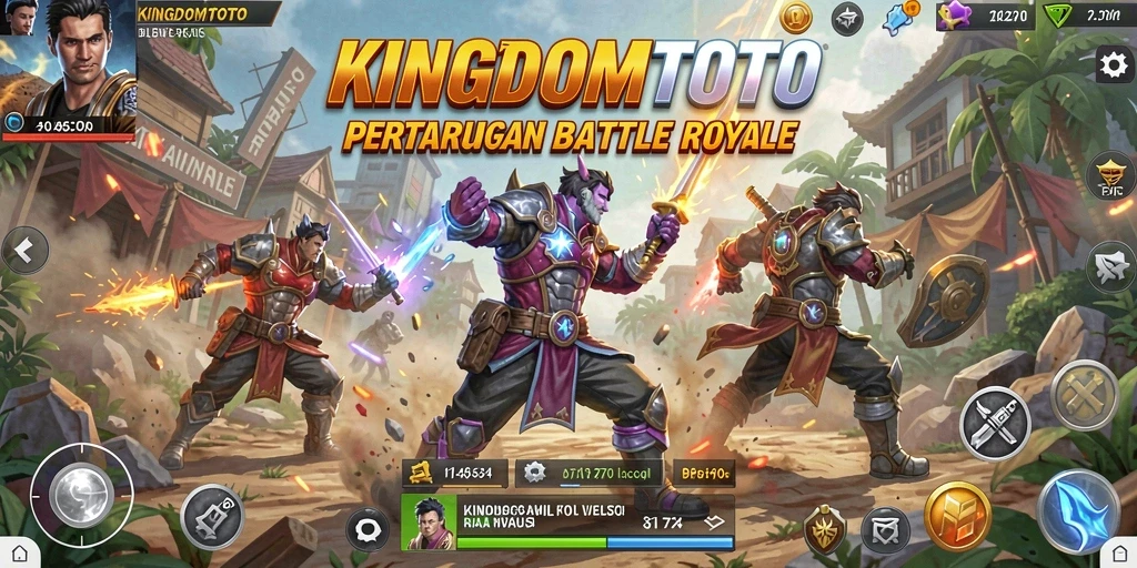 Gameplay mendebarkan di KINGDOMTOTO dengan pertarungan Battle Royale.