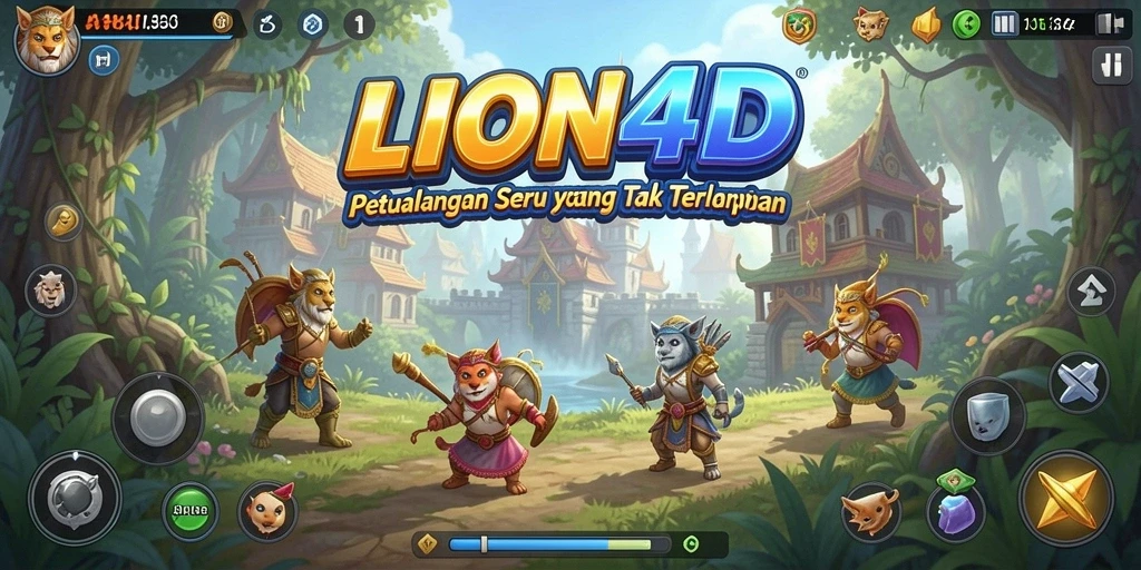 Gameplay seru dan menantang dalam LION4D.