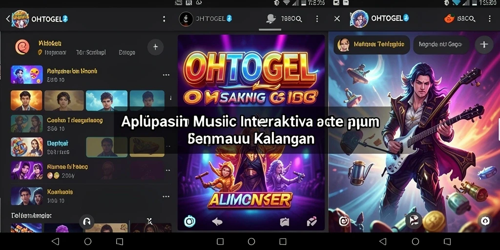 Screenshot OHTOGEL menampilkan gameplay interaktif musik.