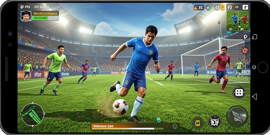 Tampilan gameplay seru di PP7 menampilkan aksi olahraga yang mendebarkan.