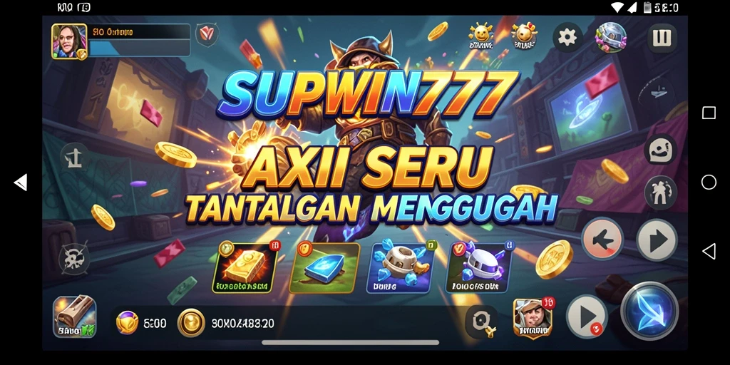 Screenshot utama menunjukkan aksi seru dari game SUPWIN777.